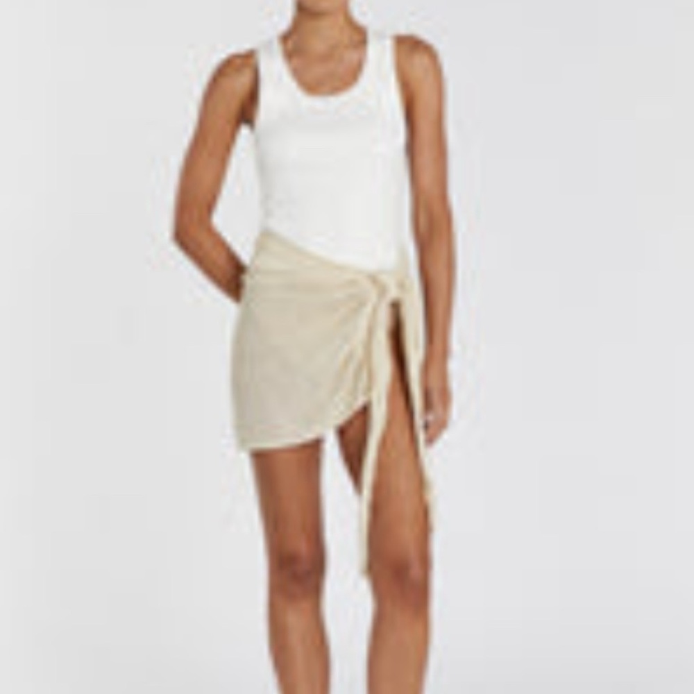 DISSH BREE NATURAL KNIT SARONG - L/XL / NATURAL